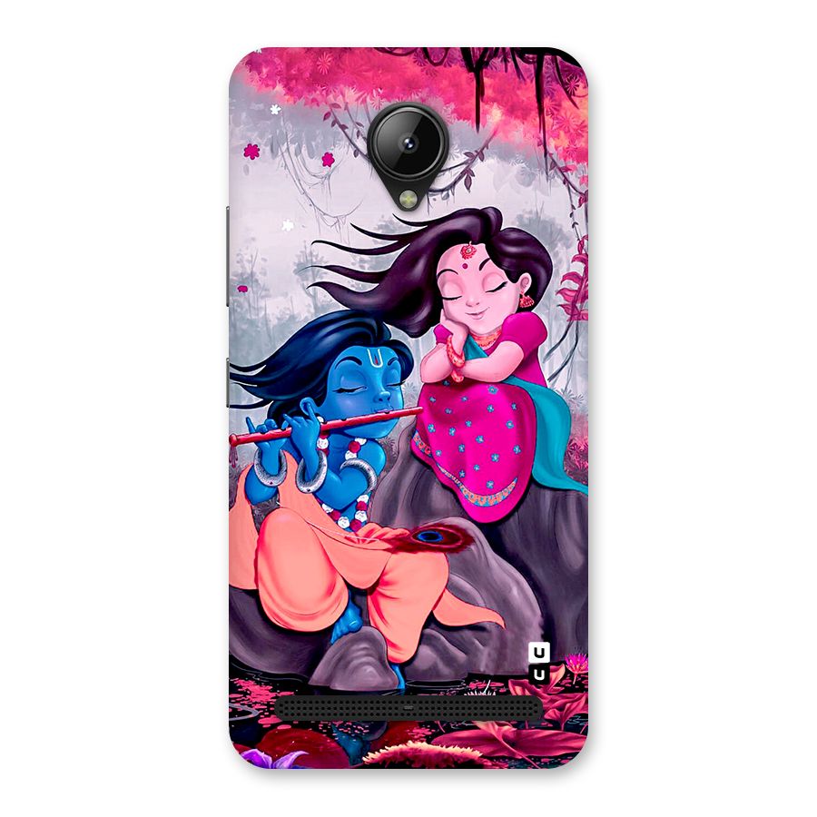 Cute Radha Krishna Back Case for Lenovo C2