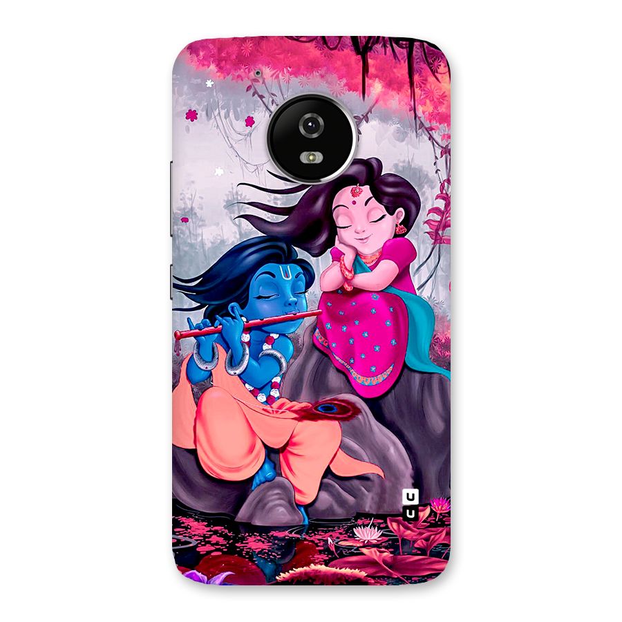 Cute Radha Krishna Back Case for Moto G5