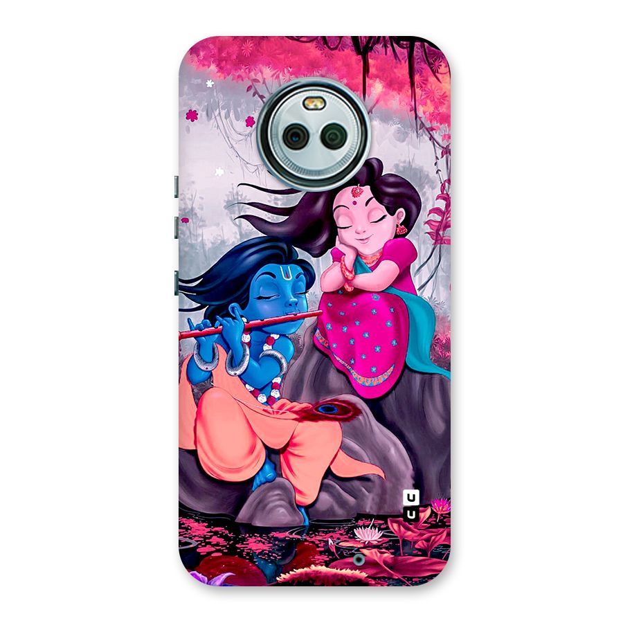 Cute Radha Krishna Back Case for Moto X4