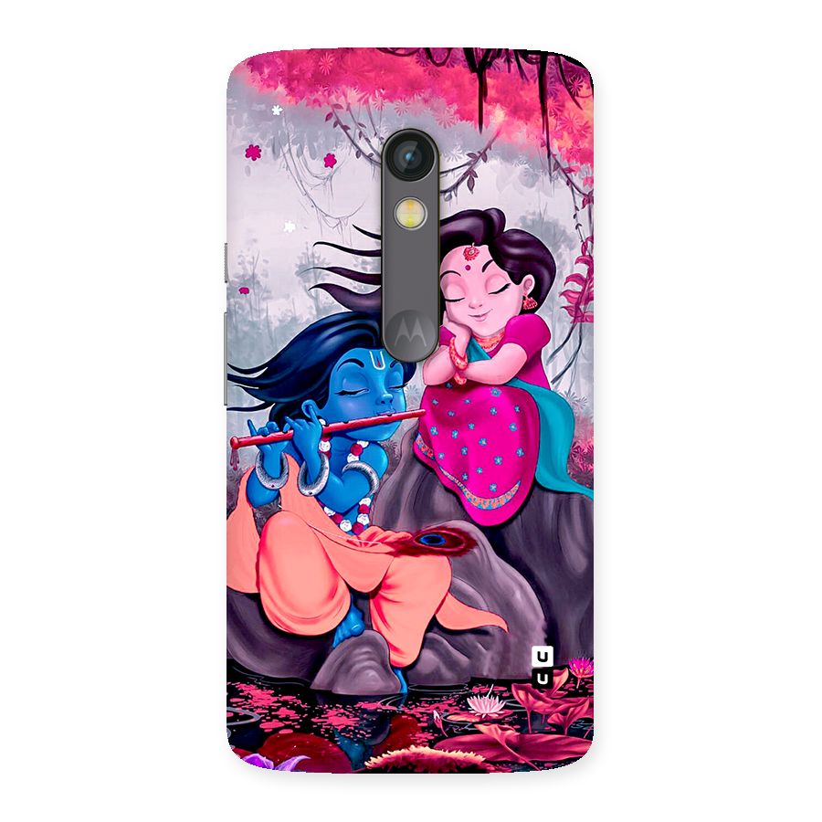 Cute Radha Krishna Back Case for Moto X Play