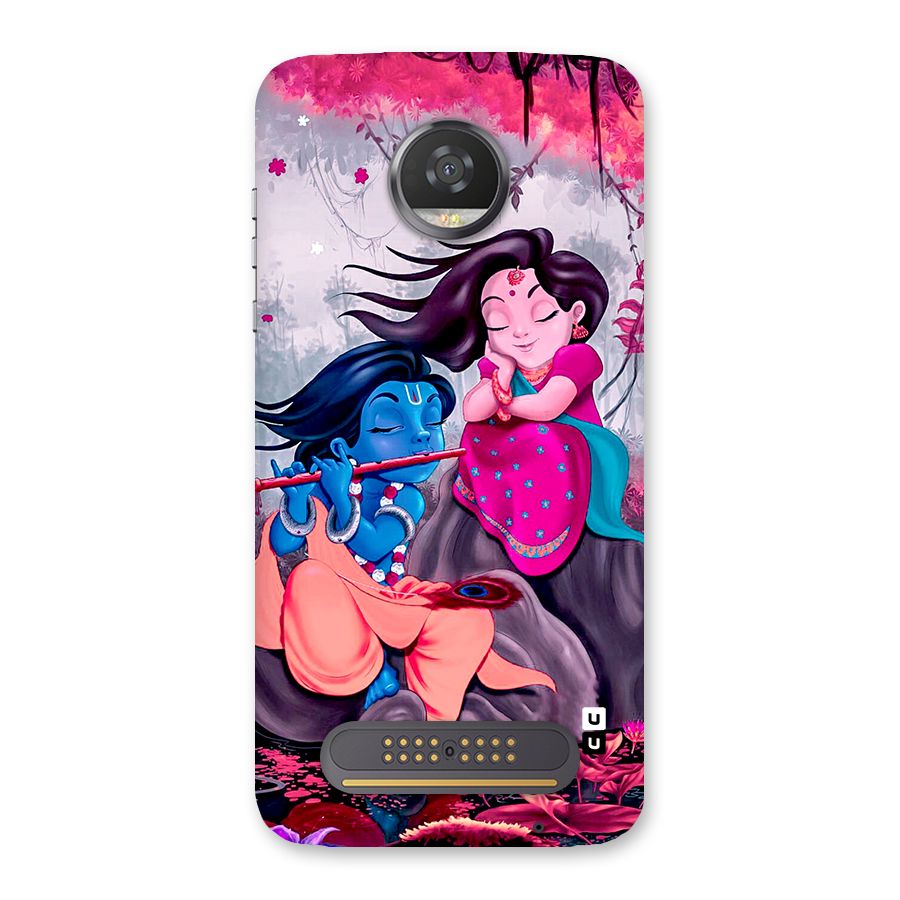 Cute Radha Krishna Back Case for Moto Z2 Play