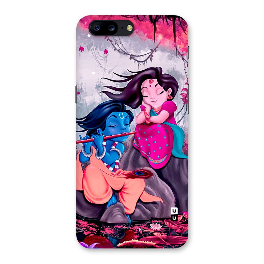 Cute Radha Krishna Back Case for OnePlus 5