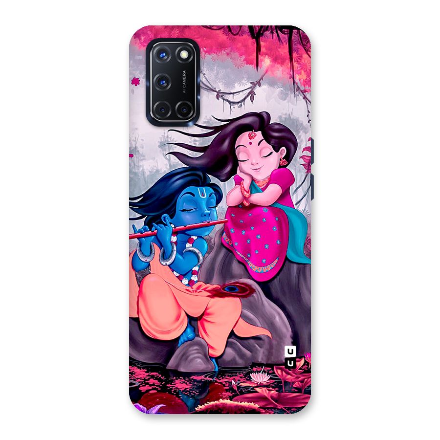 Cute Radha Krishna Back Case for Oppo A52