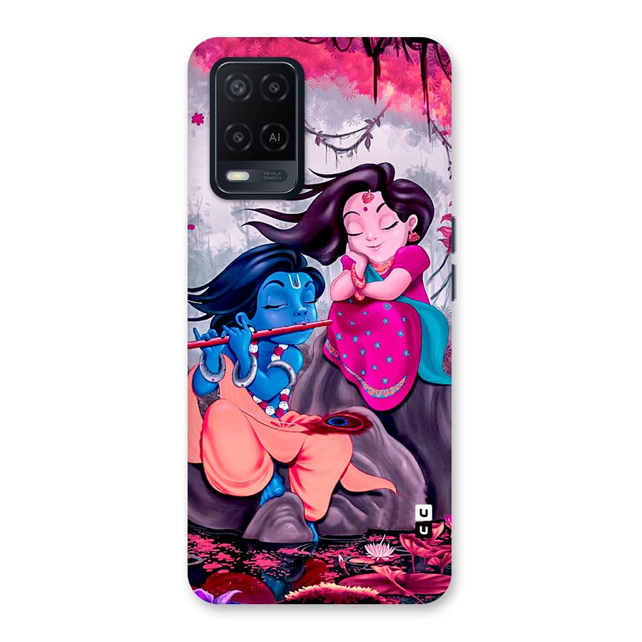 Cute Radha Krishna Back Case for Oppo A54