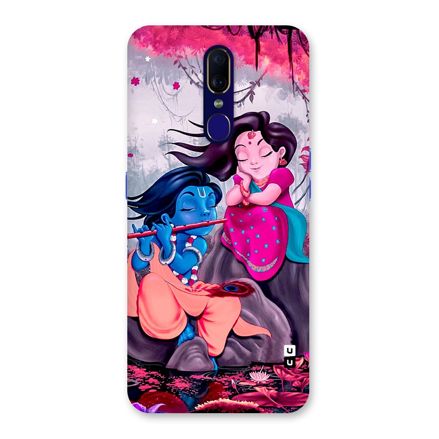 Cute Radha Krishna Back Case for Oppo F11