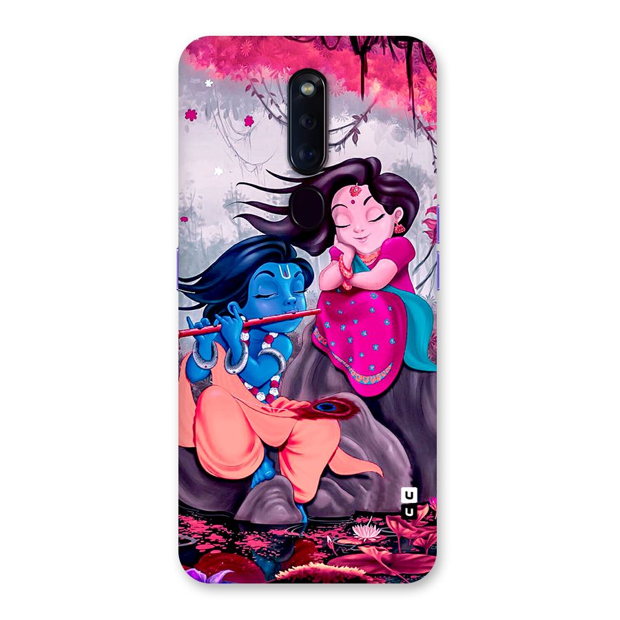 Cute Radha Krishna Back Case for Oppo F11 Pro