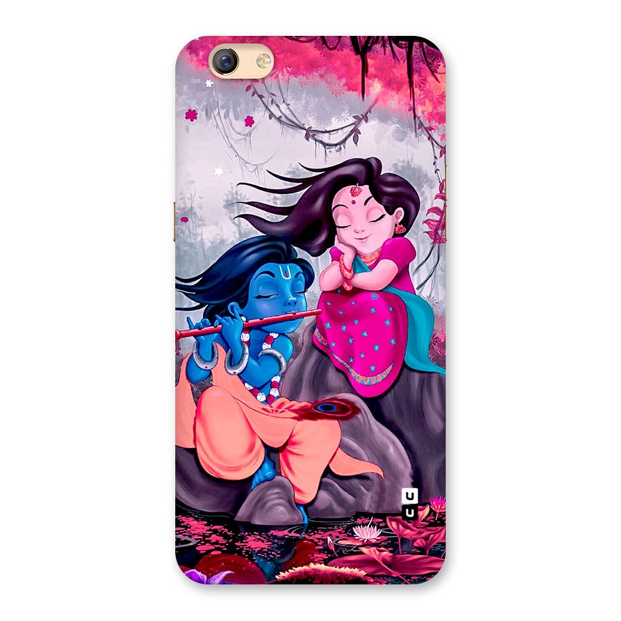 Cute Radha Krishna Back Case for Oppo F3 Plus