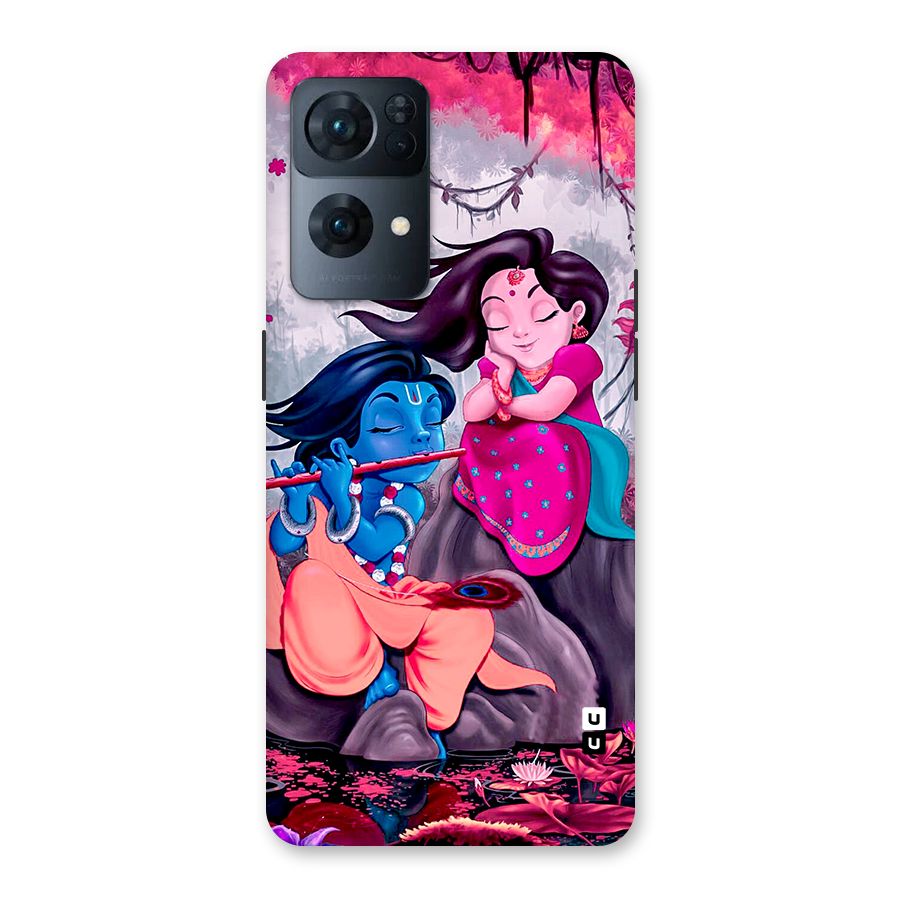 Cute Radha Krishna Back Case for Oppo Reno7 Pro 5G