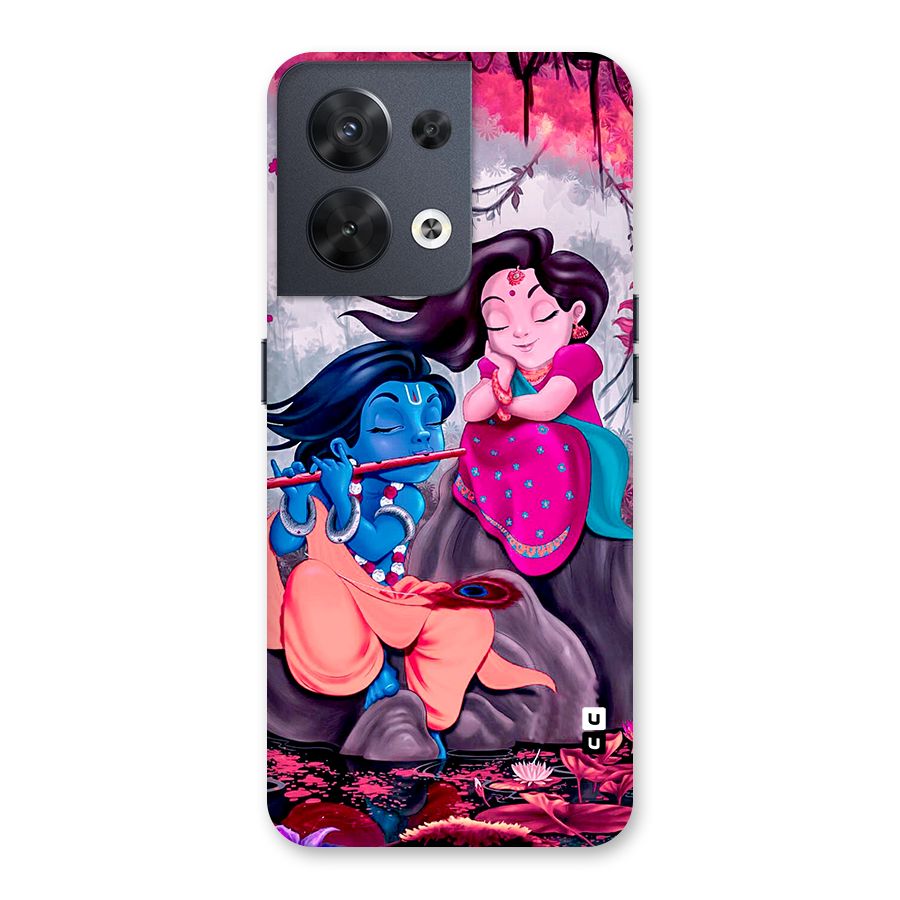 Cute Radha Krishna Back Case for Oppo Reno8 5G