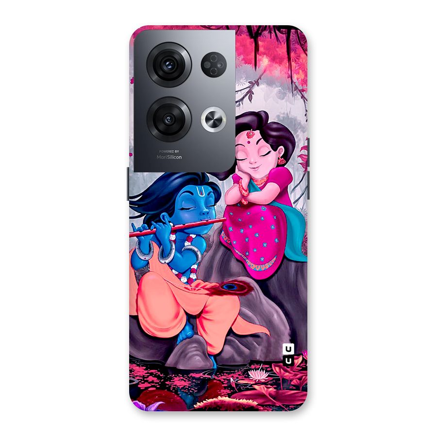 Cute Radha Krishna Back Case for Oppo Reno8 Pro 5G
