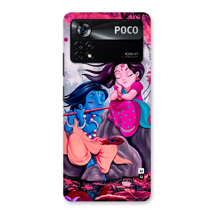 Cute Radha Krishna Back Case for Poco X4 Pro 5G
