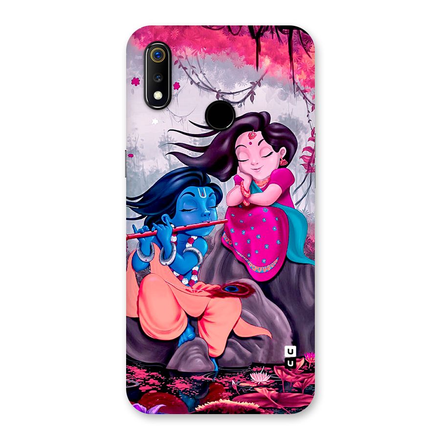 Cute Radha Krishna Back Case for Realme 3