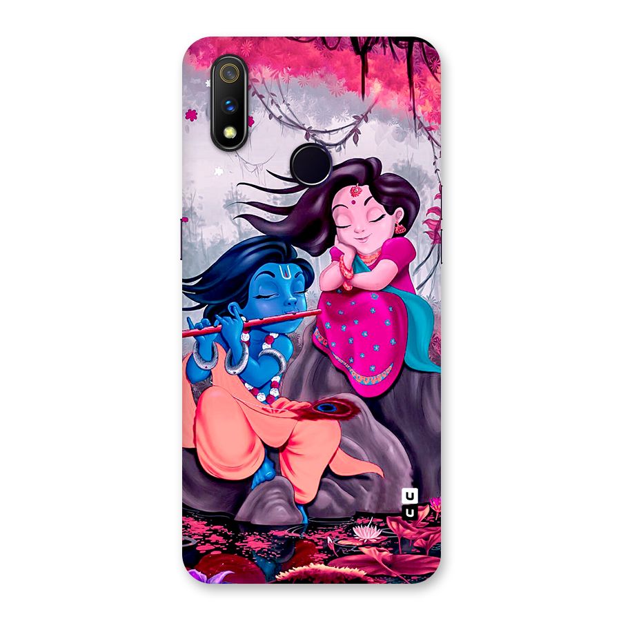 Cute Radha Krishna Back Case for Realme 3 Pro