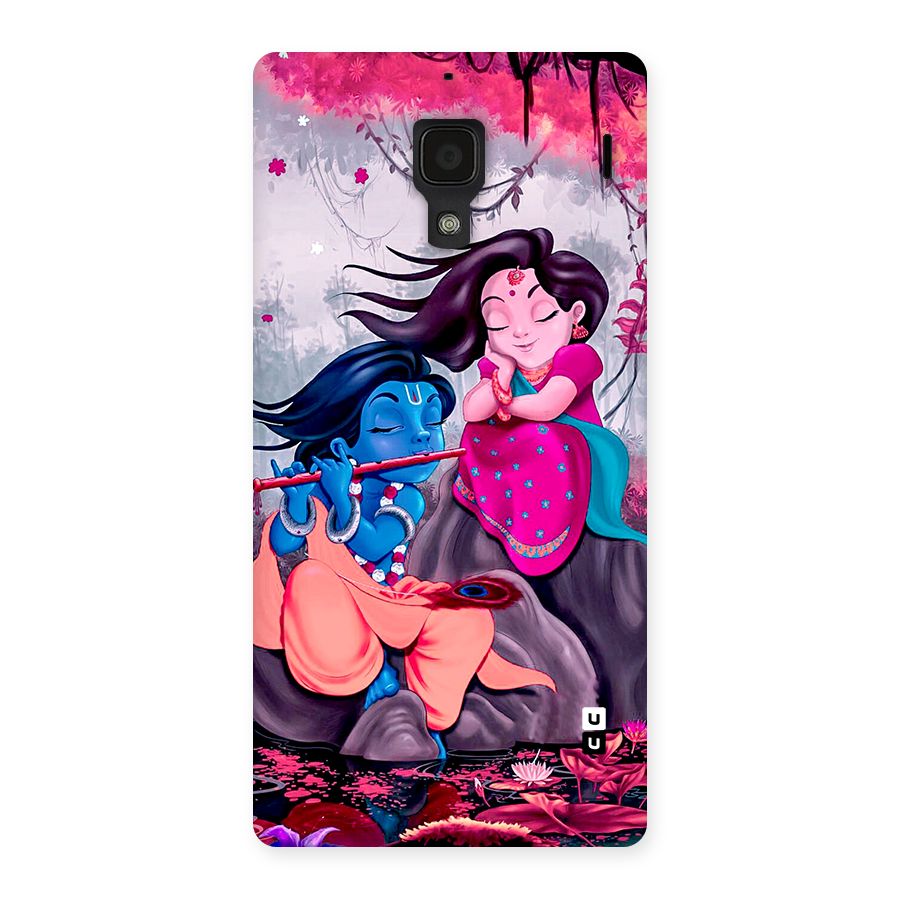 Cute Radha Krishna Back Case for Redmi 1s