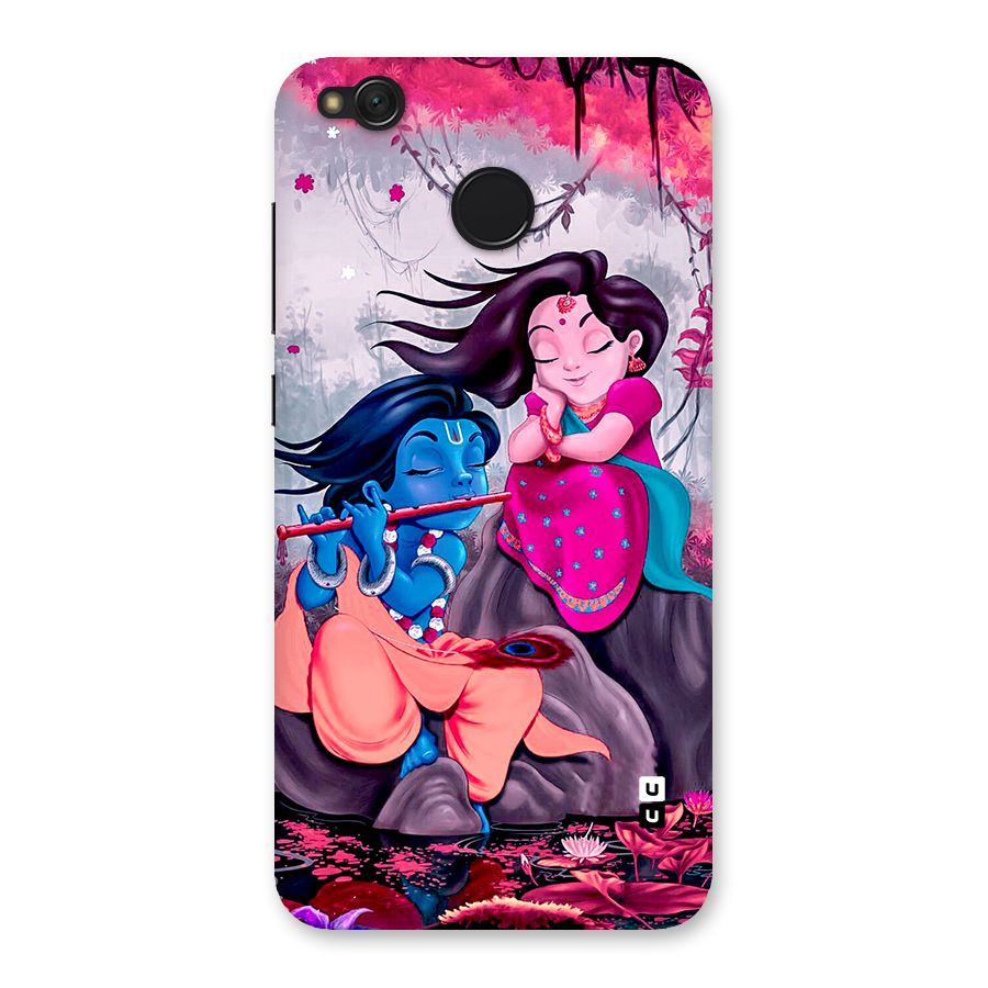 Cute Radha Krishna Back Case for Redmi 4
