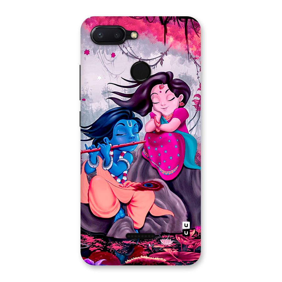 Cute Radha Krishna Back Case for Redmi 6
