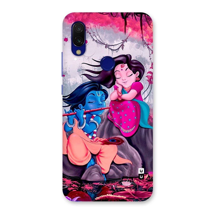Cute Radha Krishna Back Case for Redmi 7
