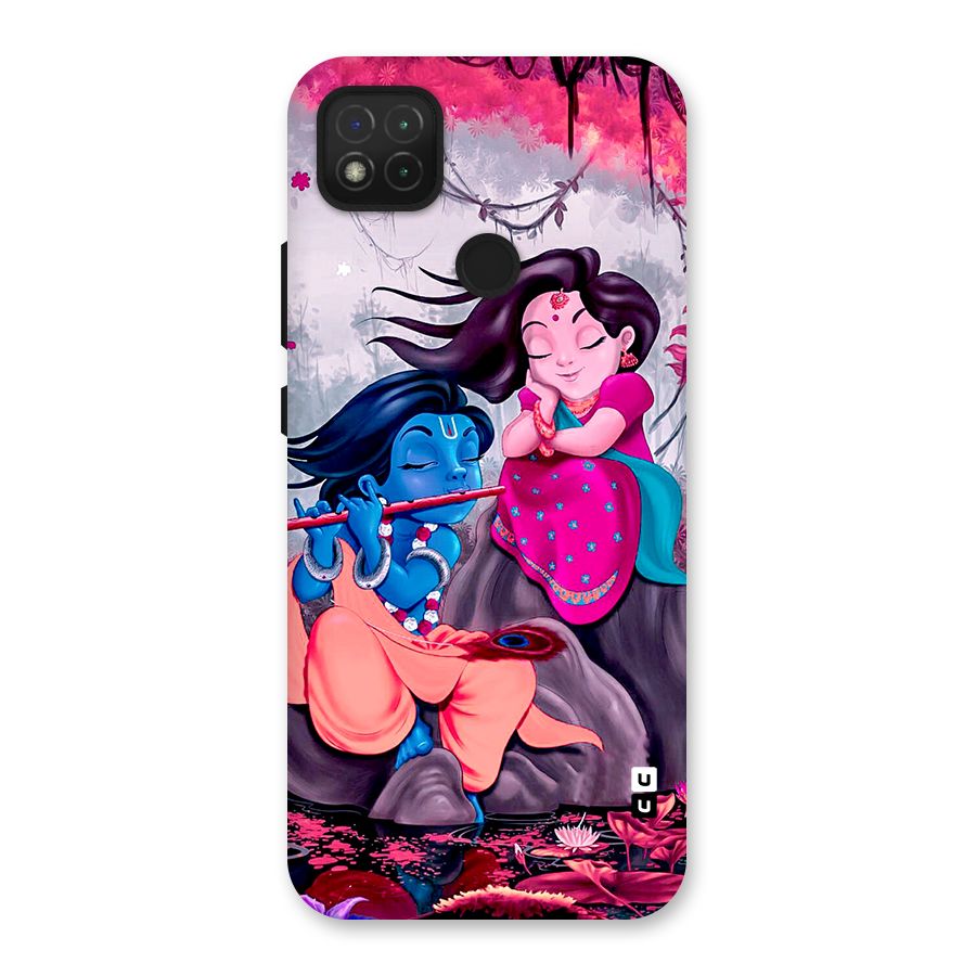 Cute Radha Krishna Back Case for Redmi 9C
