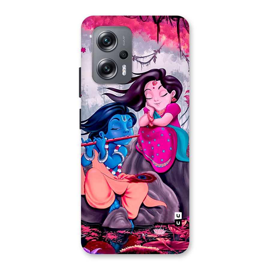 Cute Radha Krishna Back Case for Redmi K50i