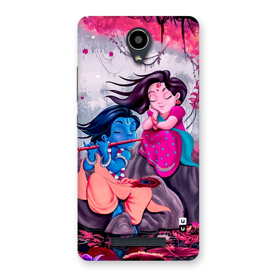 Cute Radha Krishna Back Case for Redmi Note 2