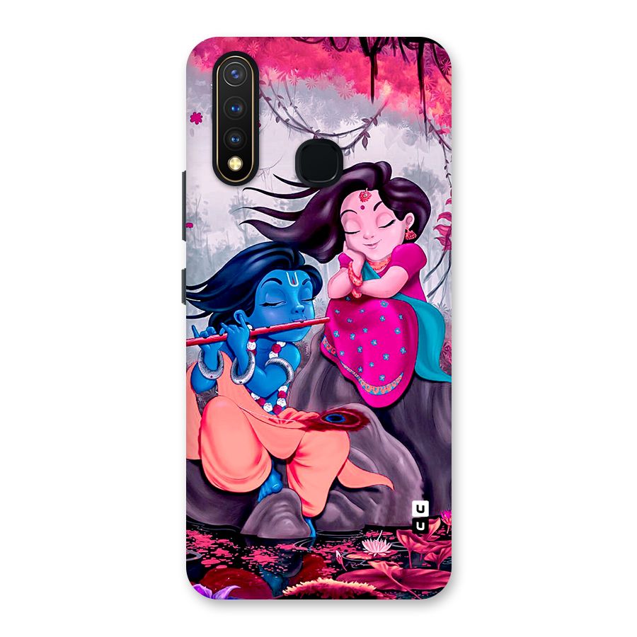 Cute Radha Krishna Back Case for Vivo U20