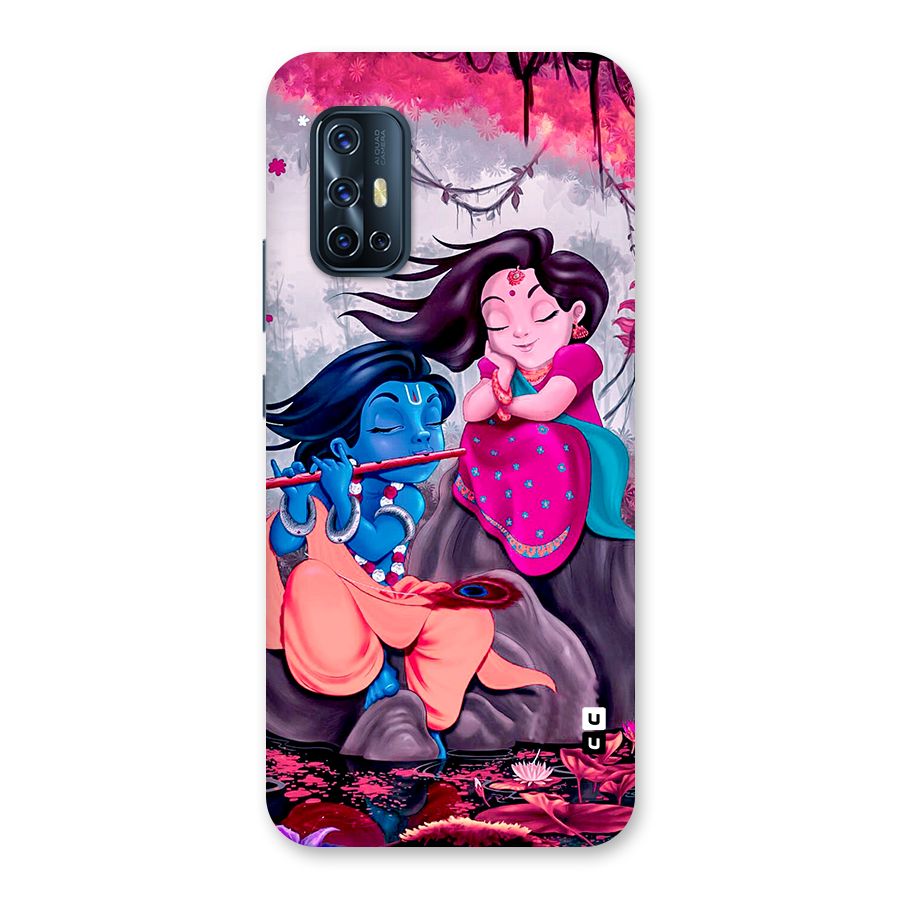 Cute Radha Krishna Back Case for Vivo V17