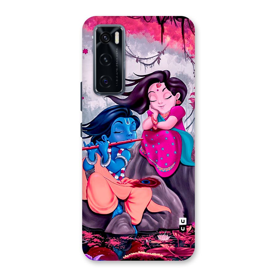 Cute Radha Krishna Back Case for Vivo V20 SE