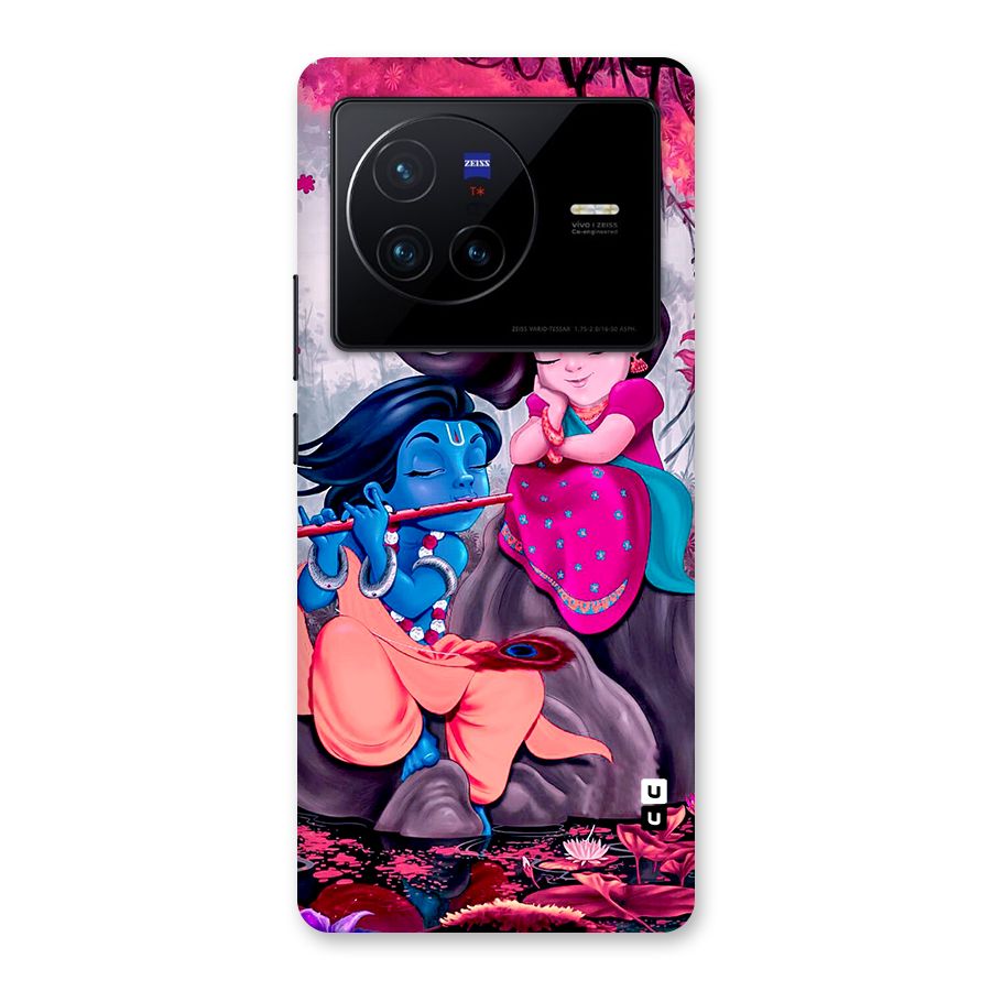 Cute Radha Krishna Back Case for Vivo X80