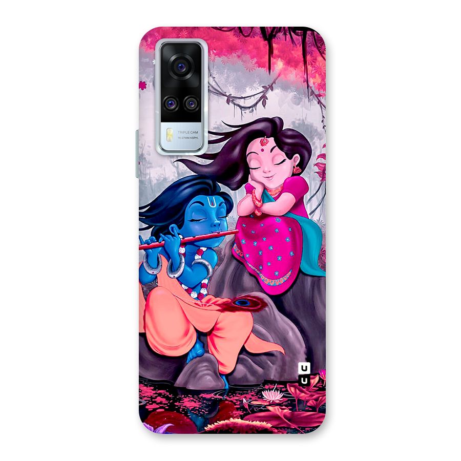 Cute Radha Krishna Back Case for Vivo Y31