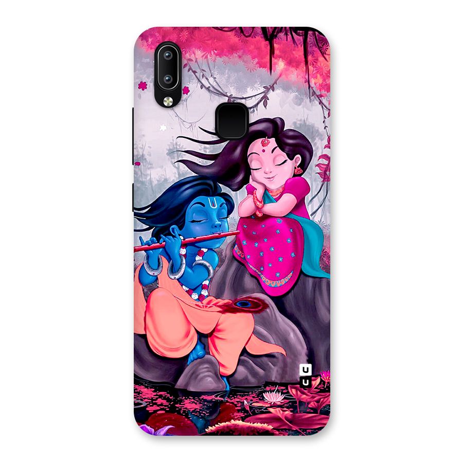 Cute Radha Krishna Back Case for Vivo Y93