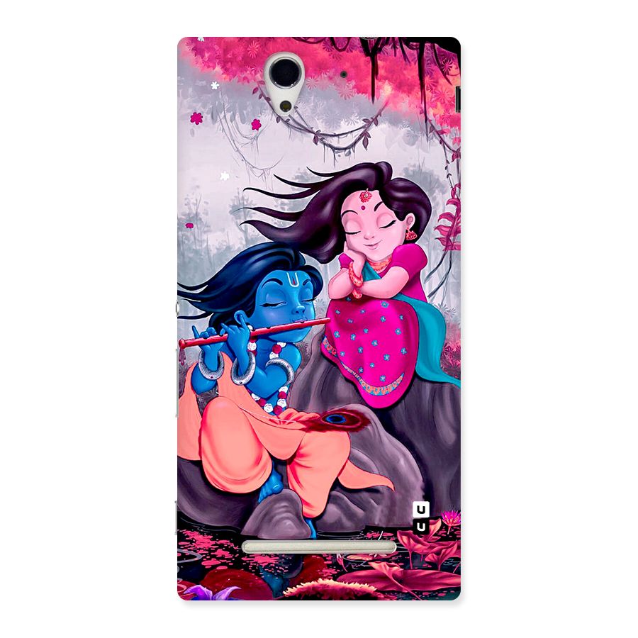 Cute Radha Krishna Back Case for Xperia C3