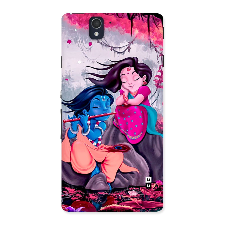 Cute Radha Krishna Back Case for Xperia Z