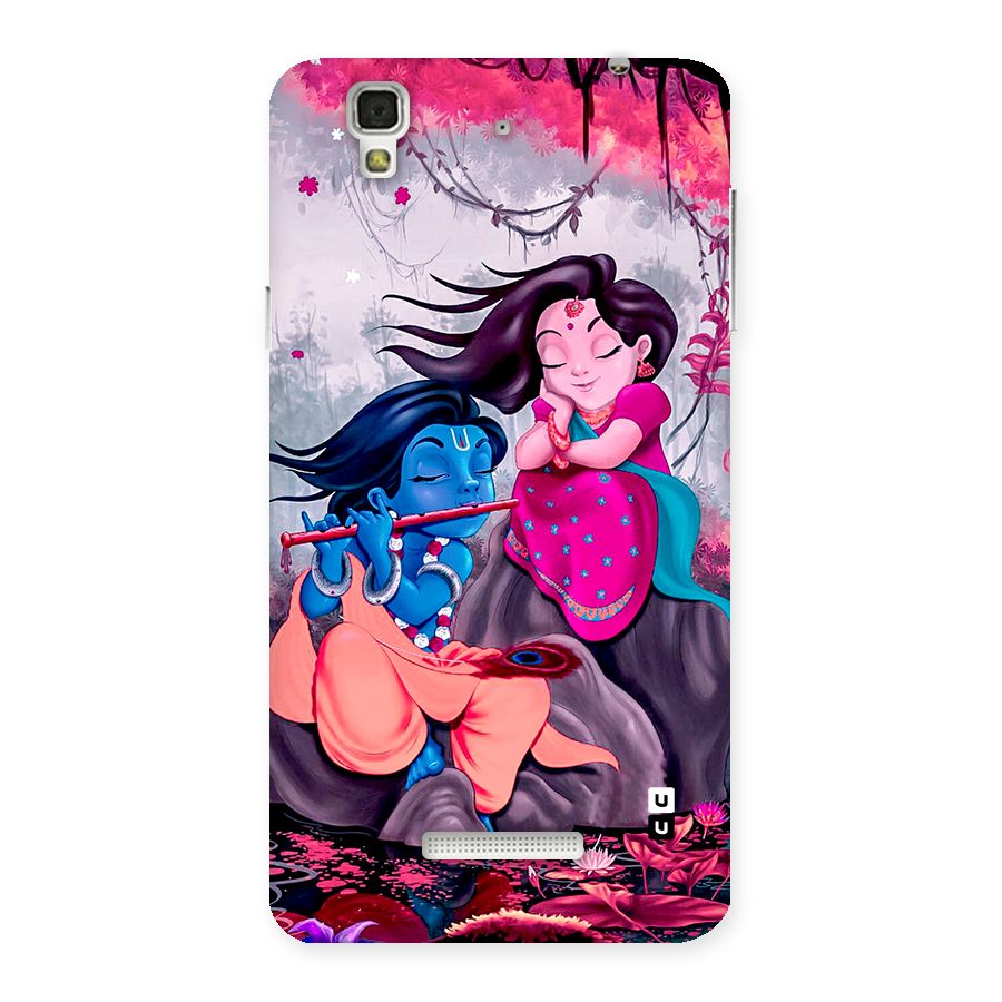 Cute Radha Krishna Back Case for YU Yureka Plus