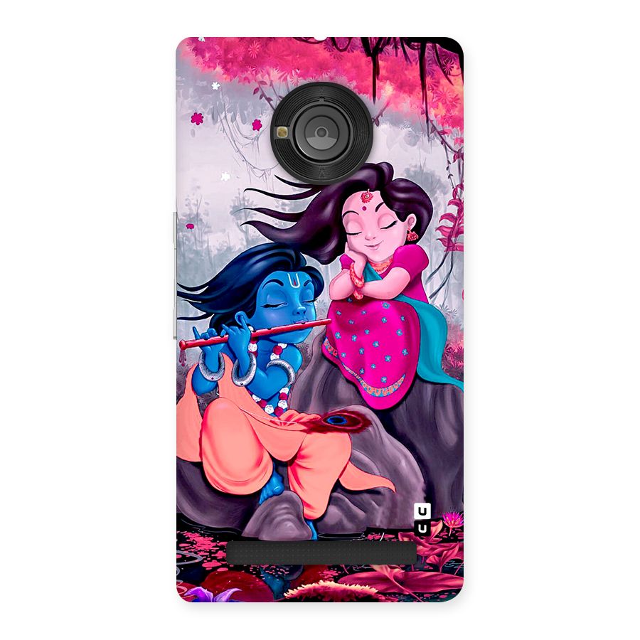 Cute Radha Krishna Back Case for Yuphoria