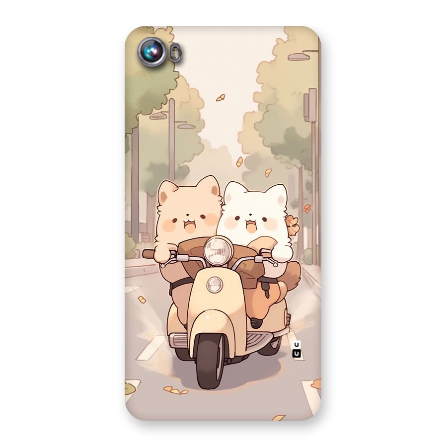Cute Riders Back Case for Canvas Fire 4 (A107)
