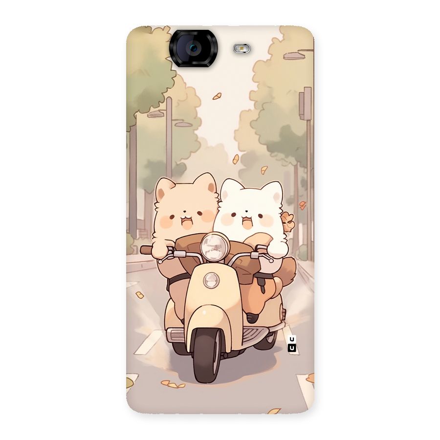 Cute Riders Back Case for Canvas Knight A350