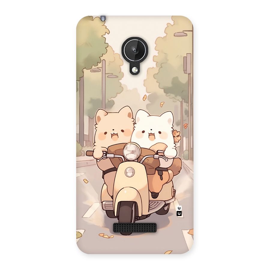 Cute Riders Back Case for Canvas Spark Q380