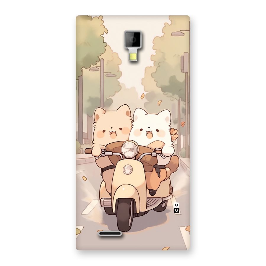 Cute Riders Back Case for Canvas Xpress A99
