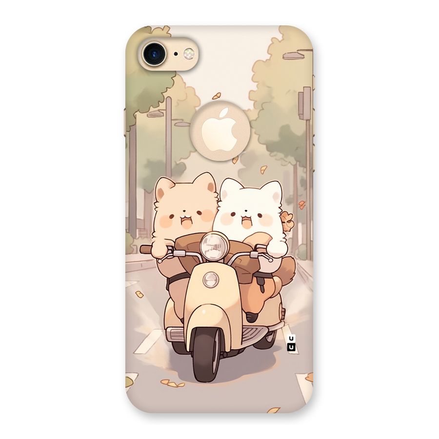 Cute Riders Back Case for iPhone 7 Logo Cut