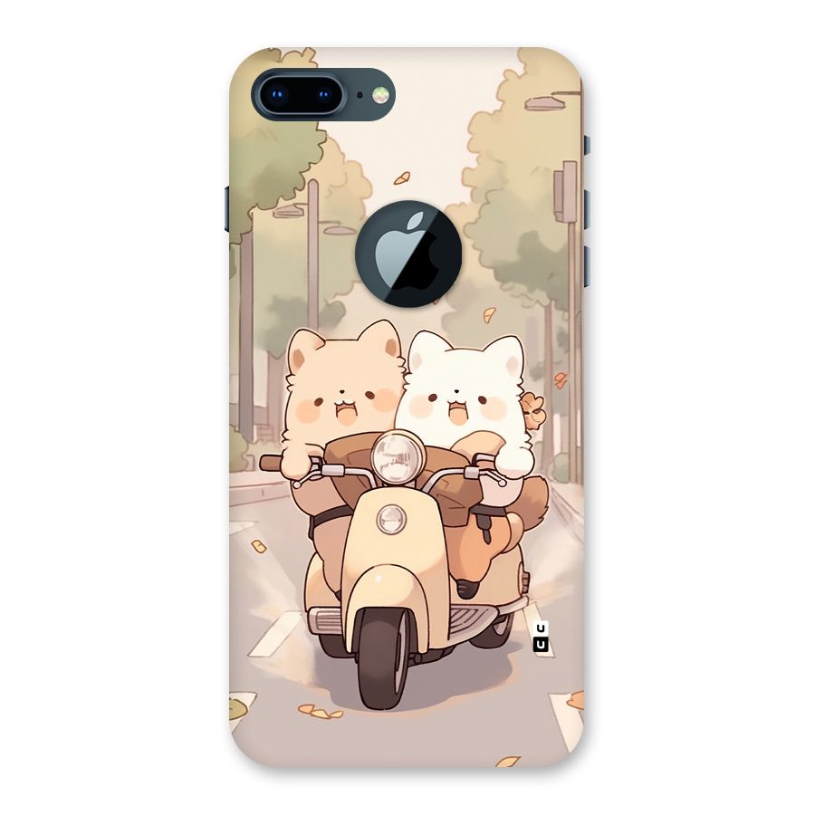 Cute Riders Back Case for iPhone 7 Plus Logo Cut