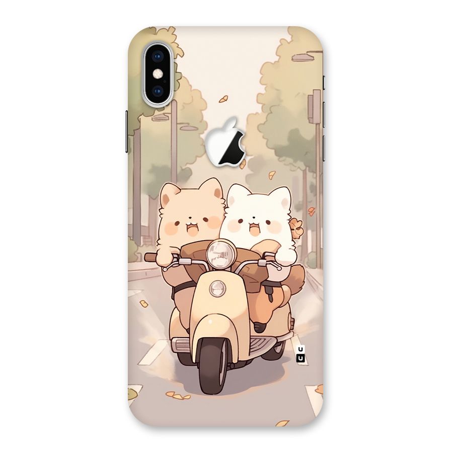Cute Riders Back Case for iPhone XS Max Apple Cut