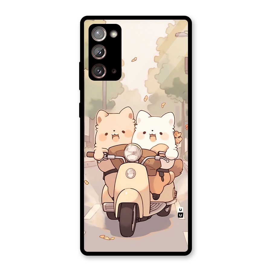 Cute Riders Glass Back Case for Galaxy Note 20