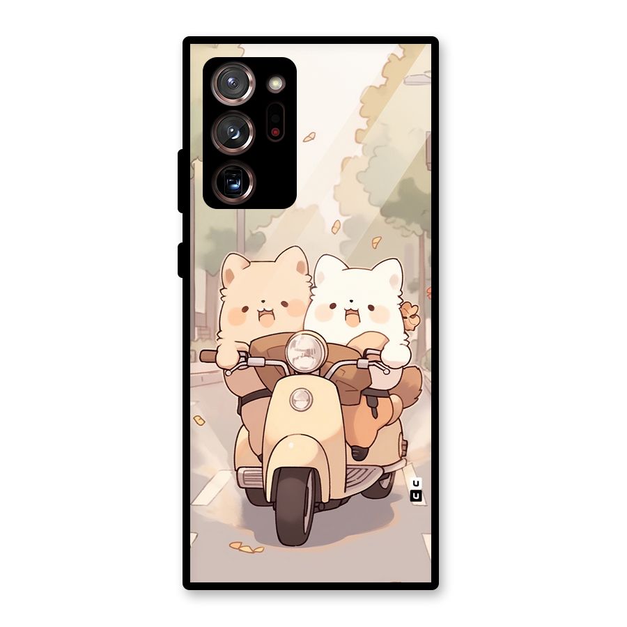 Cute Riders Glass Back Case for Galaxy Note 20 Ultra 5G