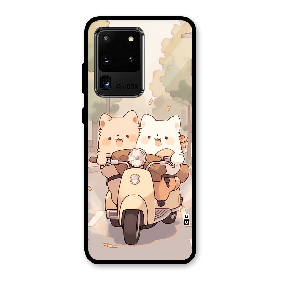 Cute Riders Glass Back Case for Galaxy S20 Ultra