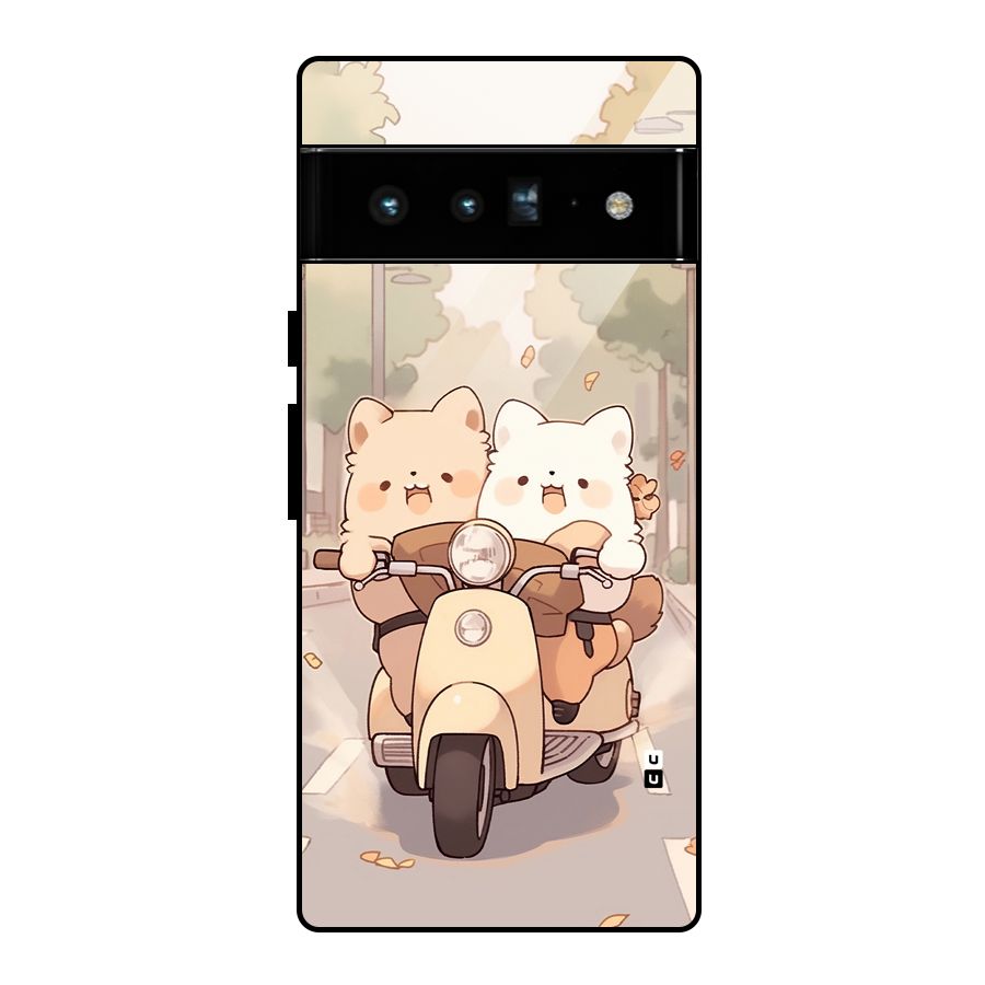 Cute Riders Glass Back Case for Google Pixel 6 Pro