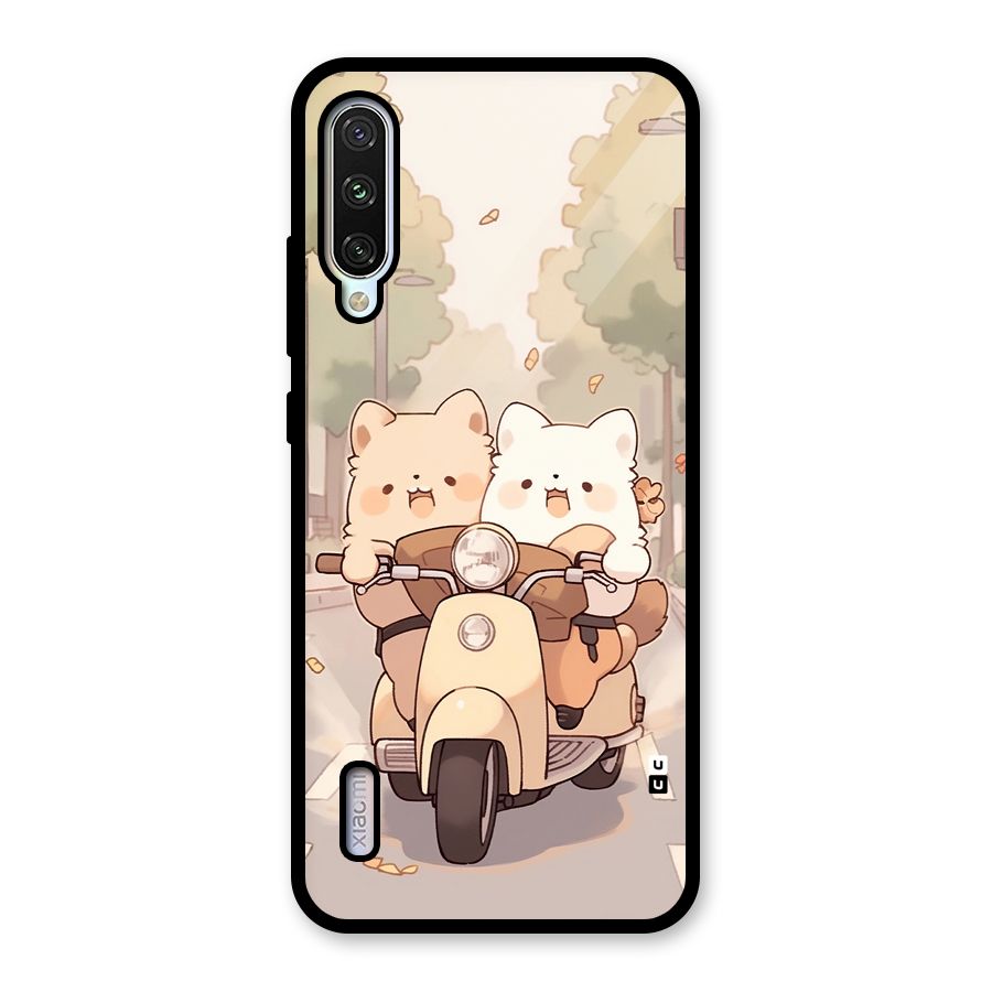 Cute Riders Glass Back Case for Mi A3