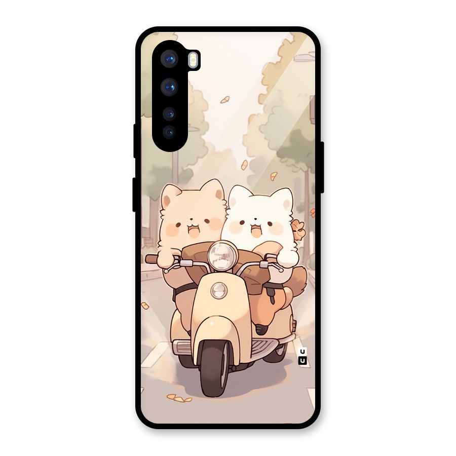 Cute Riders Glass Back Case for OnePlus Nord