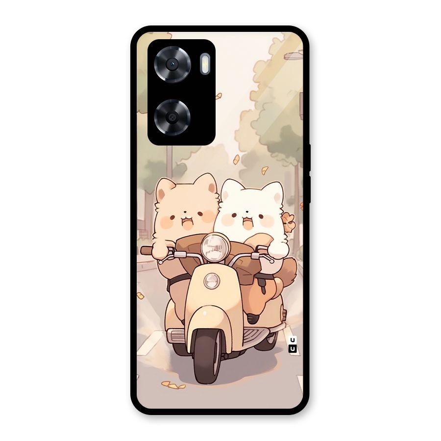 Cute Riders Glass Back Case for OnePlus Nord N20 SE