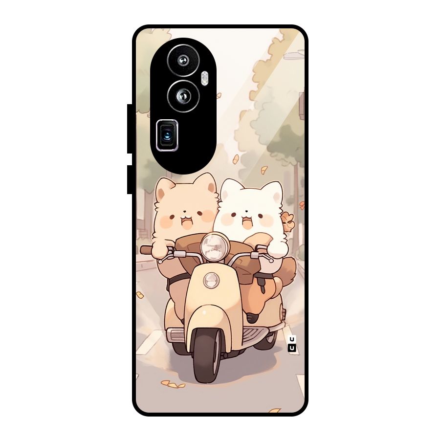 Cute Riders Glass Back Case for Oppo Reno10 Pro Plus