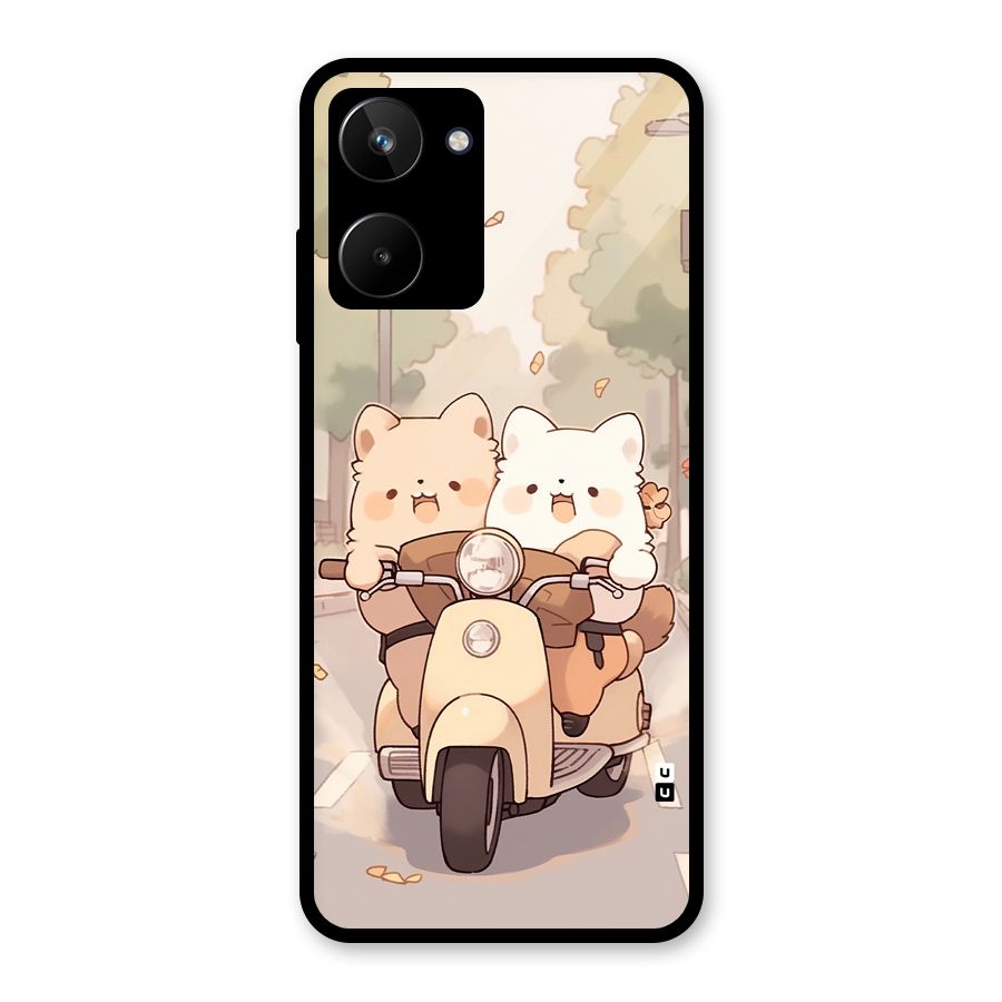 Cute Riders Glass Back Case for Realme 10